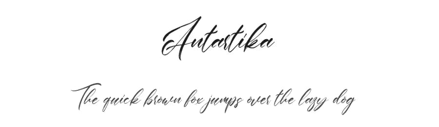 Antartika by Pineungtype Missinklab — Script Handwritten Font