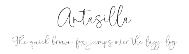 Antasilla by Etigletters — Script Handwritten Font