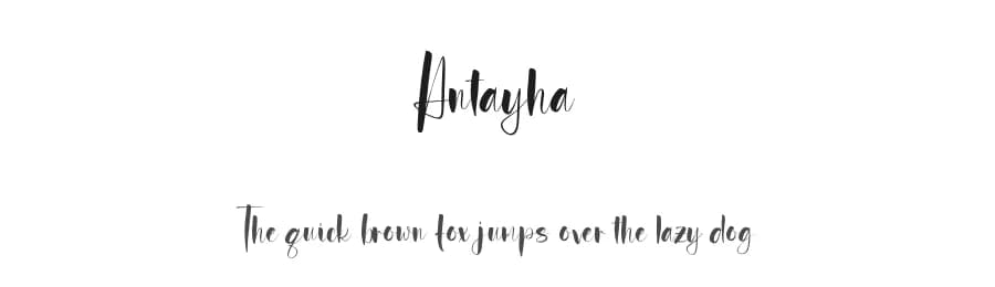 Antayha by Pineungtype Missinklab — Script Handwritten Font — preview 1