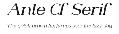 Ante Cf Serif by Irfan Hidayat — Serif Font — thumbnail 1