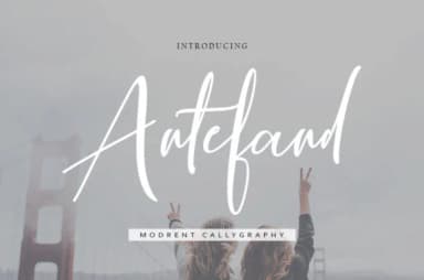 Antefand Font by mightype89 — Script Handwritten Font — thumbnail 1