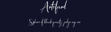 Antefand by mightype — Script Handwritten Font — thumbnail 2