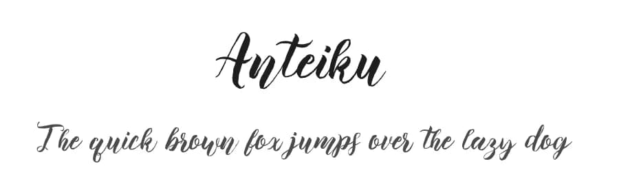Anteiku by Atj — Script Handwritten Font