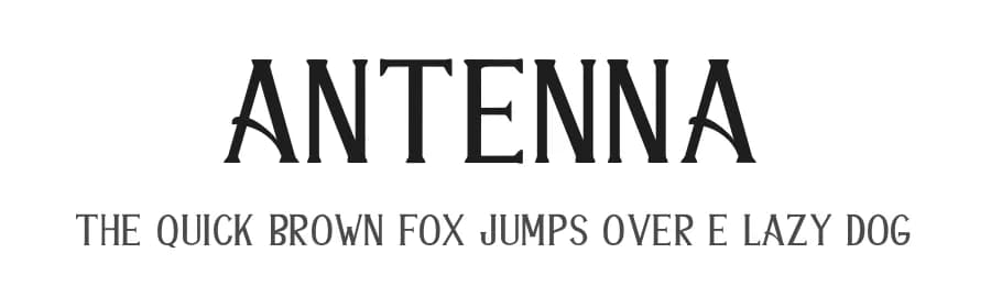 Antenna by Muhammad Romzul Khoir — Serif Font