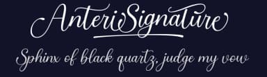 Anteri Signature by Måns Grebäck — Script Handwritten Font — thumbnail 2