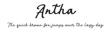 Antha by RantautypeStudio — Script Handwritten Font — thumbnail 1