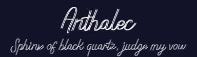 Anthalec by Riki — Script Handwritten Font — thumbnail 2