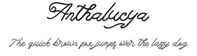 Anthalucya by Fontada — Script Handwritten Font — thumbnail 1
