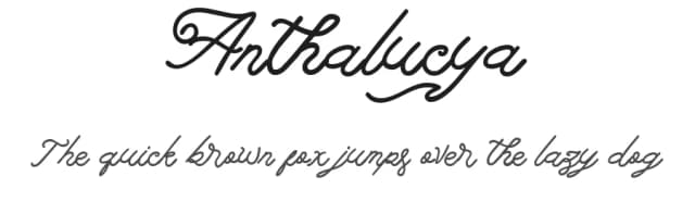 Anthalucya by Fontada — Script Handwritten Font