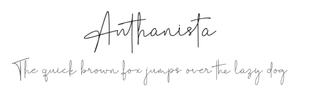 Anthanista by Madhaline Studio — Script Handwritten Font