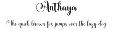 Anthaya by Makashi — Script Handwritten Font — thumbnail 1