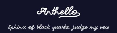 Anthello by Vultype — Script Handwritten Font — thumbnail 2