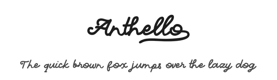 Anthello by Vultype — Script Handwritten Font