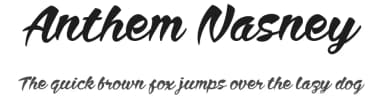 Anthem Nasney by cove703 — Script Handwritten Font — thumbnail 1