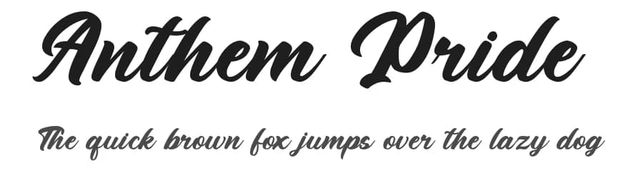 Anthem Pride by Ronny Studio — Script Handwritten Font
