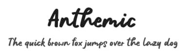 Anthemic by epiclinez — Script Handwritten Font — thumbnail 1