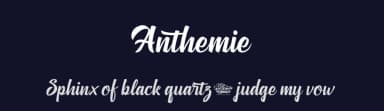 Anthemie by www.movefont .com — Script Handwritten Font — thumbnail 2