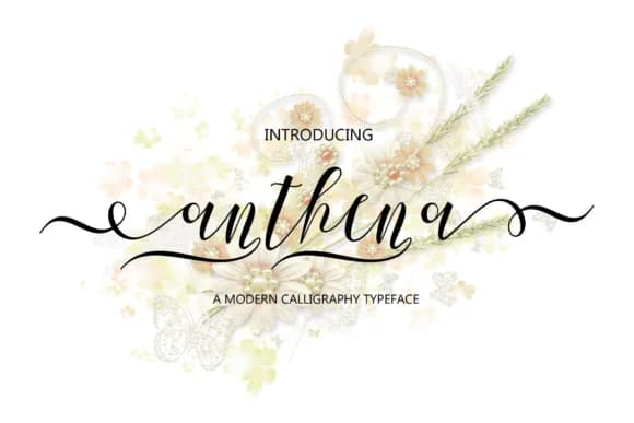 Anthena Script Font by Arie Design — Script Handwritten Font