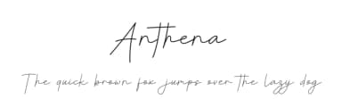 Anthena by Saber Studio — Script Handwritten Font — thumbnail 1