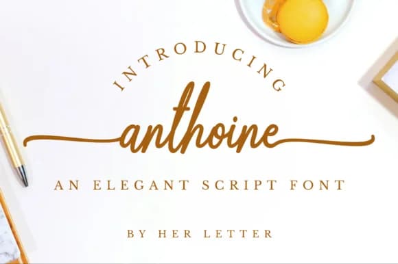 Anthoine Font by Her Letter — Script Handwritten Font