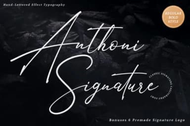 Anthoni Signature Font by Kotak Kuning Studio — Script Handwritten Font — thumbnail 1
