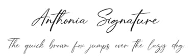 Anthonia Signature by UI Creative — Script Handwritten Font — thumbnail 1