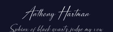 Anthony Hartman by Letterena Studios — Script Handwritten Font — thumbnail 2