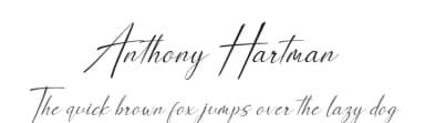 Anthony Hartman by Letterena Studios — Script Handwritten Font — thumbnail 1