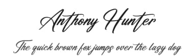 Anthony Hunter by Letterena Studios — Script Handwritten Font — thumbnail 1