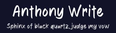 Anthony Write by MJType — Script Handwritten Font — thumbnail 2