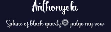 Anthonyela by Calligraphy Fonts — Script Handwritten Font — thumbnail 2