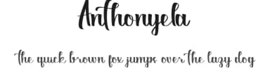 Anthonyela by Calligraphy Fonts — Script Handwritten Font — thumbnail 1