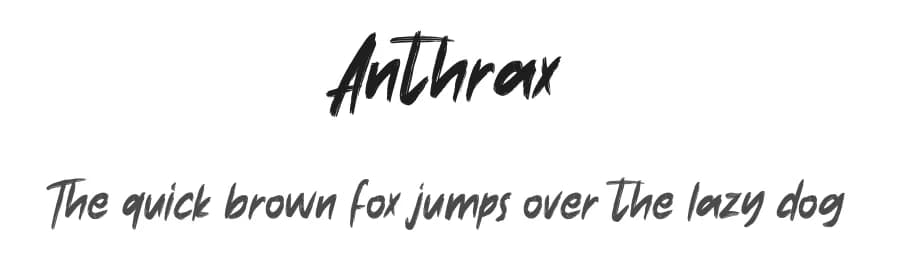 Anthrax by Maulana Creative — Script Handwritten Font