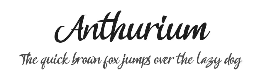 Anthurium by Lemonthe — Script Handwritten Font