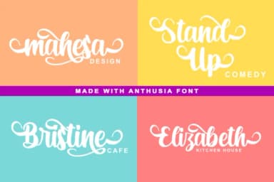 Anthusia Font by R. Studio — Script Handwritten Font — thumbnail 5