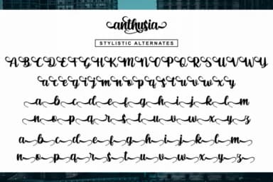 Anthusia Font by R. Studio — Script Handwritten Font — thumbnail 7