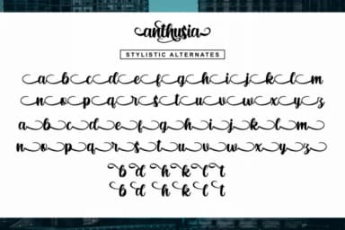 Anthusia Font by R. Studio — Script Handwritten Font — thumbnail 8