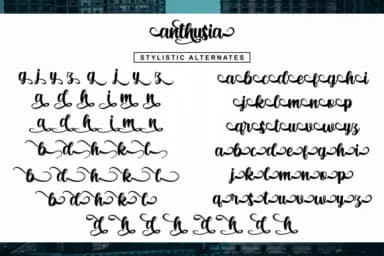 Anthusia Font by R. Studio — Script Handwritten Font — thumbnail 9