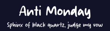 Anti Monday by MJType — Script Handwritten Font — thumbnail 2