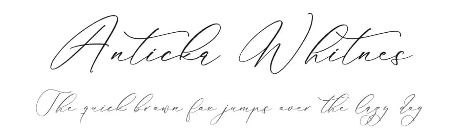 Anticka Whitnes by Storytype Studio — Script Handwritten Font