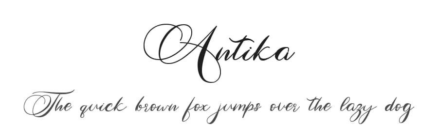 Antika by Letterara — Script Handwritten Font