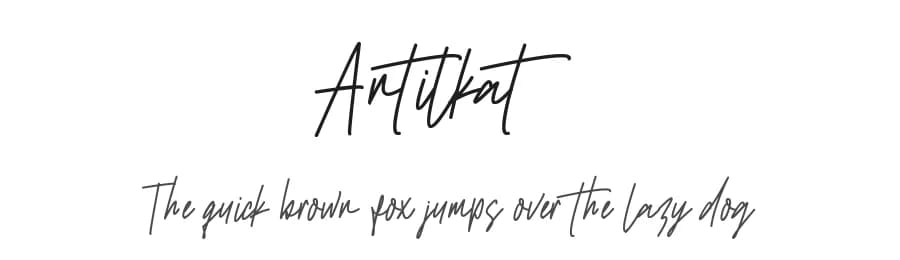 Antilkat by Ahmad Khaidir — Script Handwritten Font
