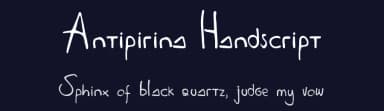 Antipirina Handscript by antipirina — Script Handwritten Font — thumbnail 2