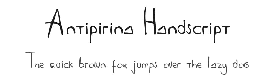Antipirina Handscript by antipirina — Script Handwritten Font