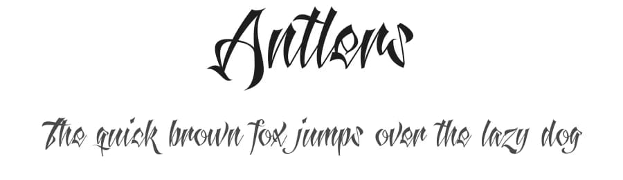 Antlers by Måns Grebäck — Script Handwritten Font
