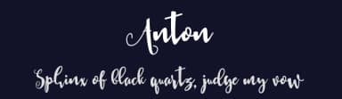 Anton by Muhammad Akbar — Script Handwritten Font — thumbnail 2