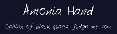 Antonia Hand by Malvolio — Script Handwritten Font — thumbnail 2