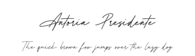 Antoria Presidente by Fikryal studio — Script Handwritten Font — thumbnail 1