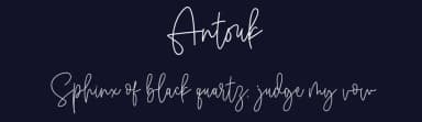 Antouk by Fadhil Aqsa — Script Handwritten Font — thumbnail 2