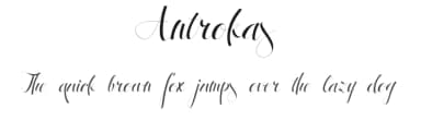Antrokas by roci — Script Handwritten Font — thumbnail 1